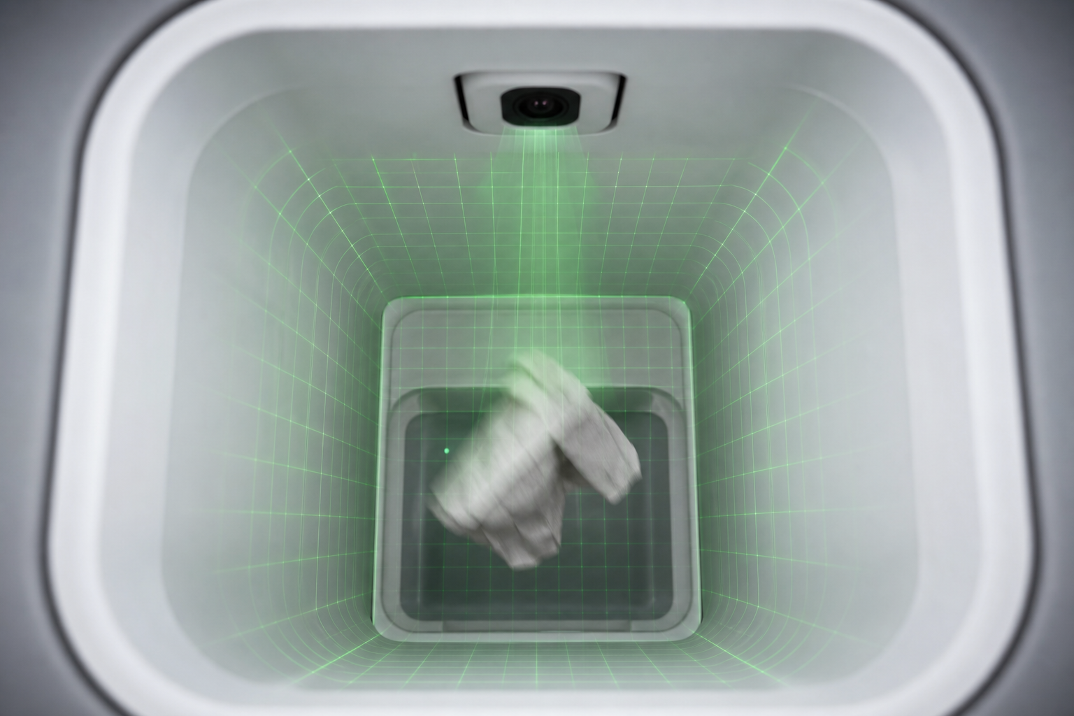 White interior verification view