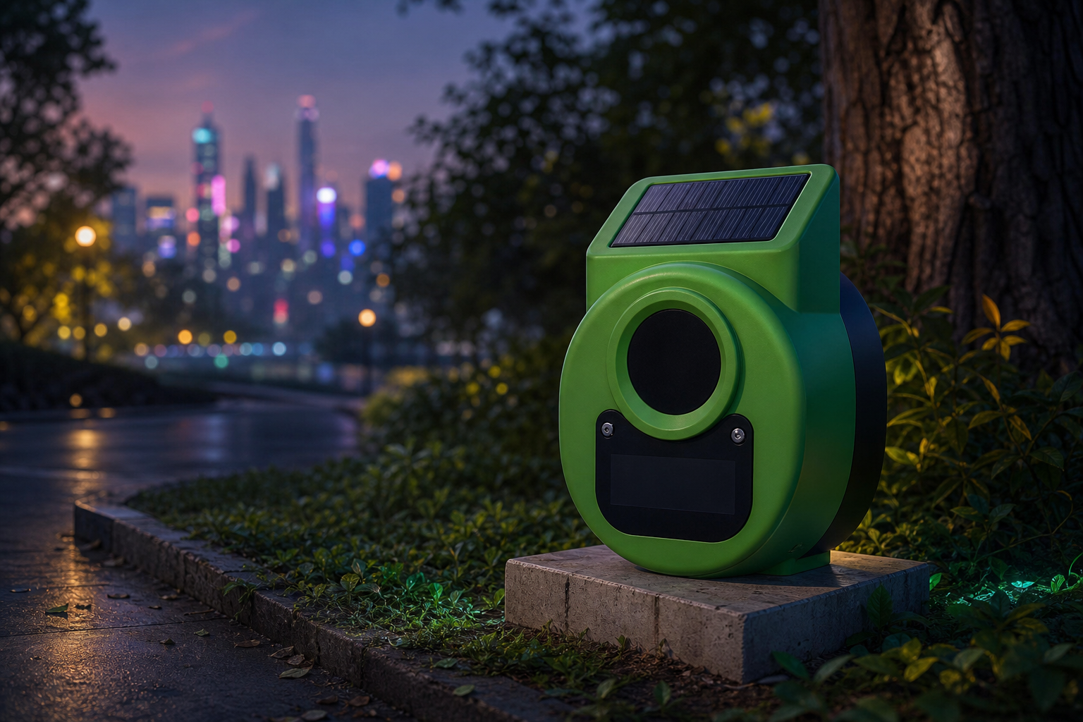 Green unit at park edge